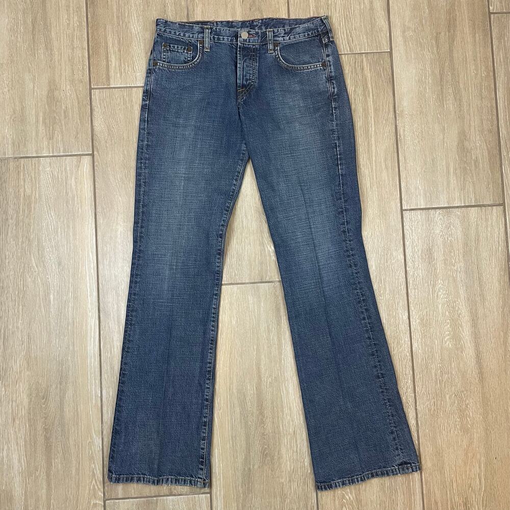 Lucky Brand Dungarees Womens 28 Y2K Bootcut Jeans USA Made Medium Wash Denim